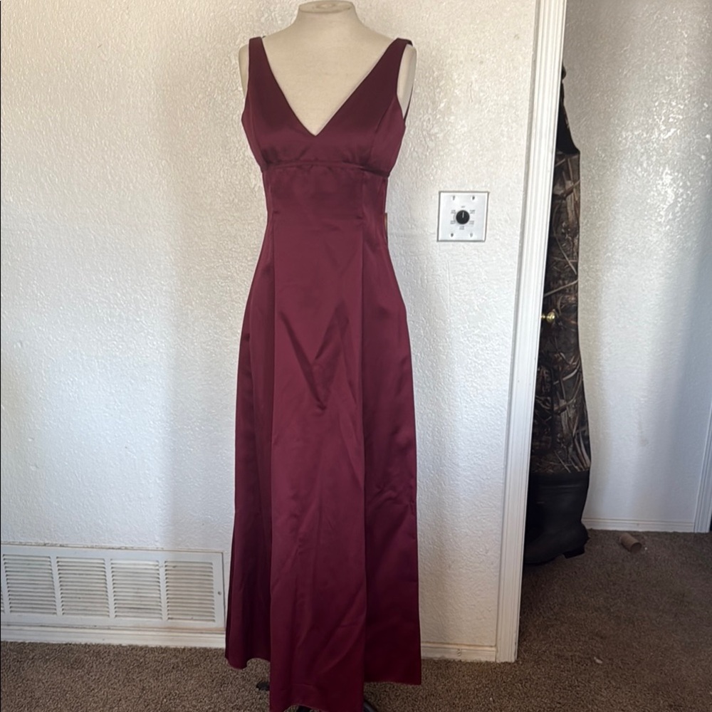 Vintage NWT Jessica McClintock bridal Elegant Burgundy Evening Gown